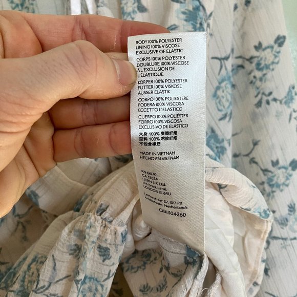 Free People final rose blouse in vintage combo ruched waist blouse size medium - Picture 5 of 7